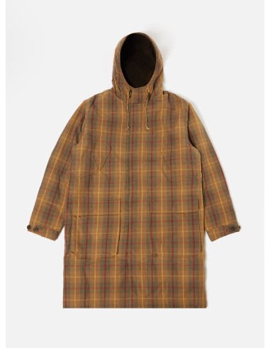 Universal Works Hebrides Parka in Cinnamon British Drywax Check Paris Déstockage Promo