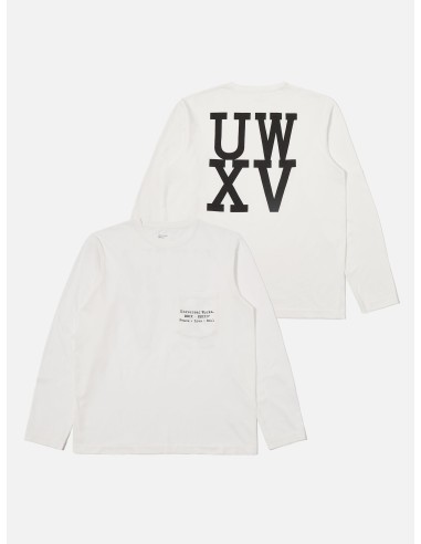 Universal Works XV Tee Shirt in Ecru Print Jersey l'évolution des habitudes 