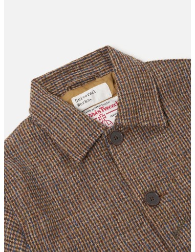 Universal Works Bakers Jacket in Brown Harris Tweed Plaid d'Europe débarque