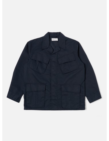 Universal Works Jungle Jacket in Navy Brushed Polytech en linge