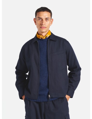 Universal Works Windcheater in Navy Winter Twill l'évolution des habitudes 