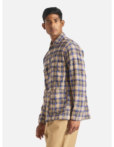 Universal Works Dockside Jacket in Blue/Sand Cowboy Check Comment ça marche