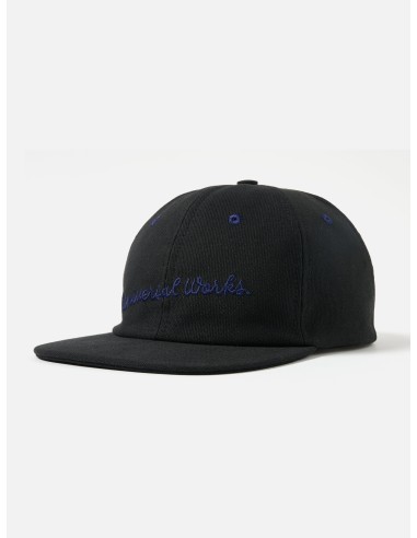 Universal Works Baseball Hat in Black Canvas acheter en ligne