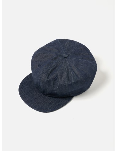 Universal Works Cricket Cap in Indigo 13oz Selvedge Denim livraison gratuite