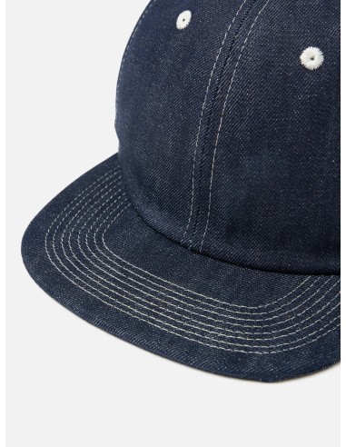 Universal Works Baseball Hat in Indigo 13oz Selvedge Denim Amélioration de cerveau avec