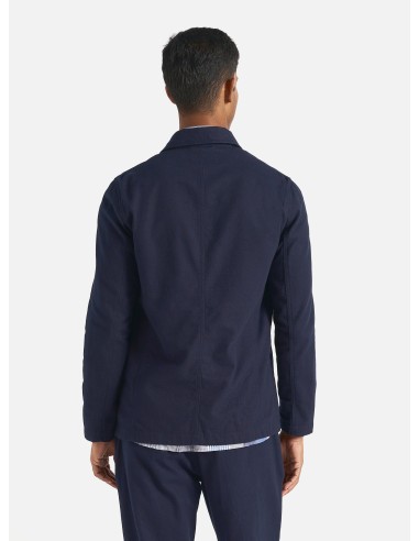 Universal Works Bakers Jacket in Navy Brushed Moleskin solde