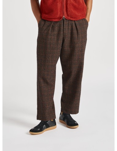 Universal Works Oxford Pant in Black/Olive Albuquerque Check pour bénéficier 