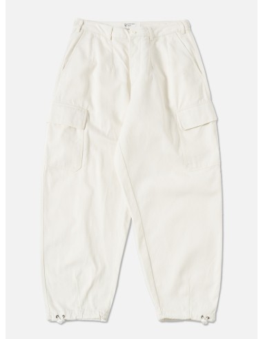 Universal Works Loose Cargo Pant in Winter White Winter Twill Comparez et commandez 