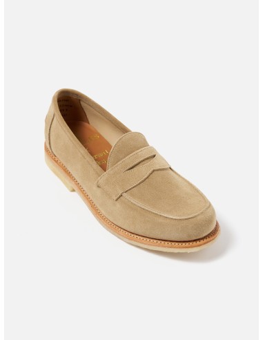 Sanders for Universal Works Edwin Loafer in Milkshake Suede les ctes