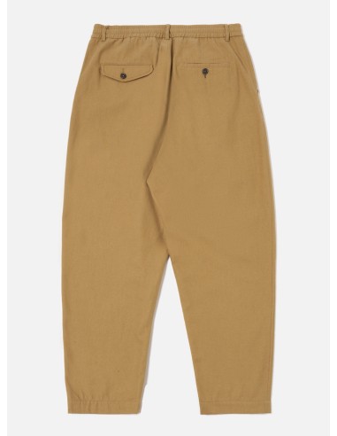 Universal Works Pleated Track Pant in Sand Brushed Moleskin 2024