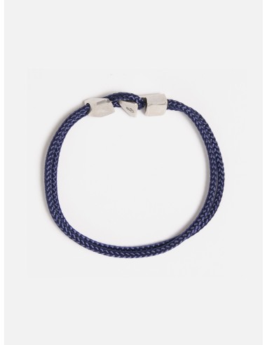 Anchor & Crew Brixham Bracelet in Navy Blue Rope/.925 Silver acheter