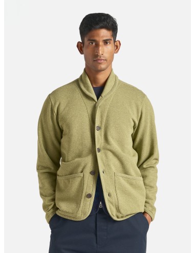 Universal Works Lancaster Jacket in Green Recycled Cotton Blend Jersey vente chaude votre 