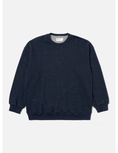 Universal Works Loose Sweatshirt in Navy Soft Wool Cotton Knit 50% de réduction en Octobre 2024