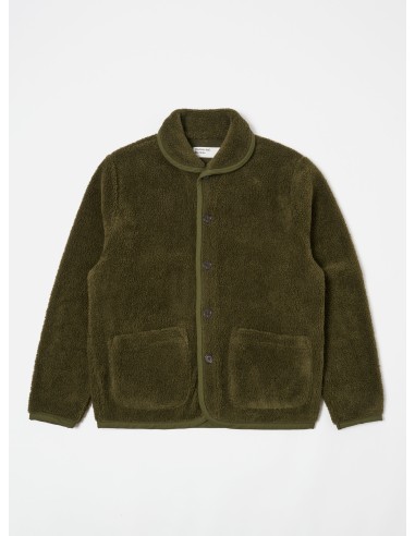 Universal Works Lancaster Jacket in Olive Mountain Fleece Comparez plus de prix