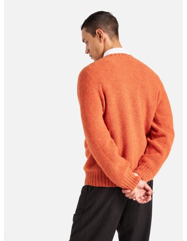 Universal Works Seamless Crew in Burnt Orange Supersoft Knit Par le système avancé 