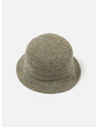 Universal Works Lewis Hat in Olive Harris Tweed Weave Venez découvrir notre 