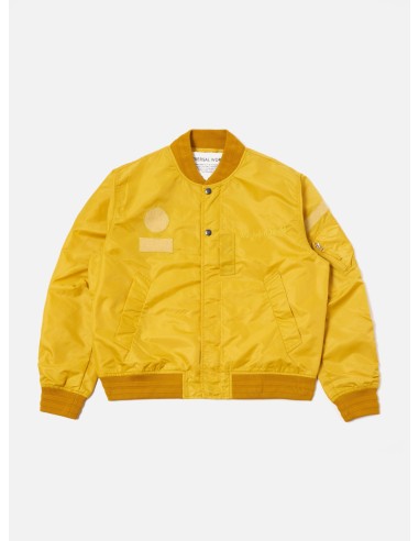 Universal Works Badge Bomber in Yellow Flight Nylon de technologie