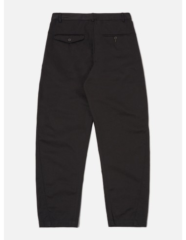 Universal Works Curved Pant in Black Twill Dans la société mordern