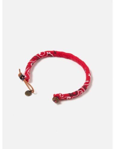 Mikia Bracelet in Red Bandana basket pas cher