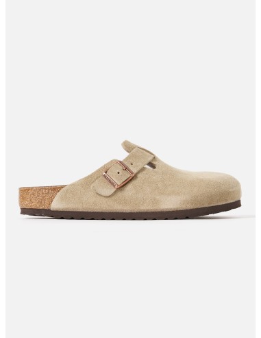 Birkenstock Boston in Taupe Suede Leather chez Cornerstreet bien 