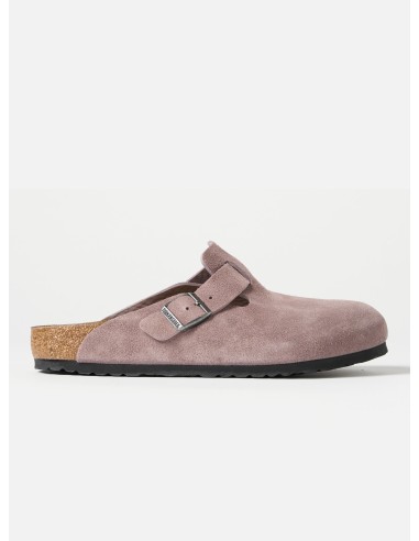 Birkenstock Boston in Faded Purple Suede Leather offre 