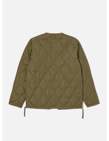 Taion Crew Neck Down Jacket in Dark Olive Ripstop pour bénéficier 