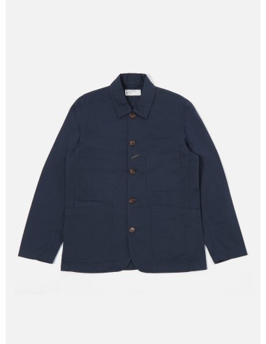 Universal Works Bakers Jacket in Navy Twill Faites des économies