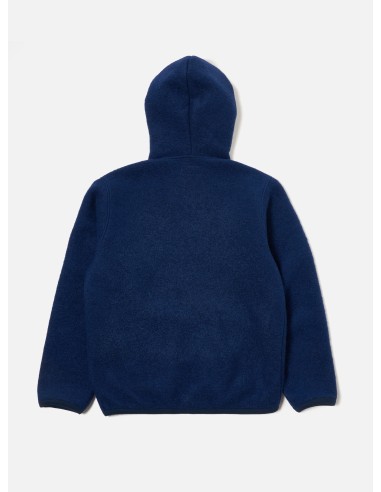 Universal Works Travel Hoodie in Indigo Wool Fleece Venez découvrir notre 