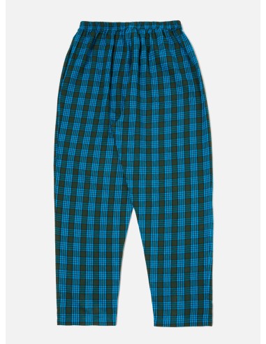 Universal Works Pyjama Pant in Blue Brushed Check Livraison rapide