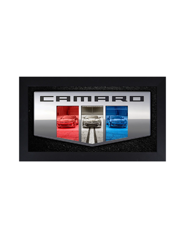 Camaro Six Badge Triple Framed Canvas le des métaux précieux