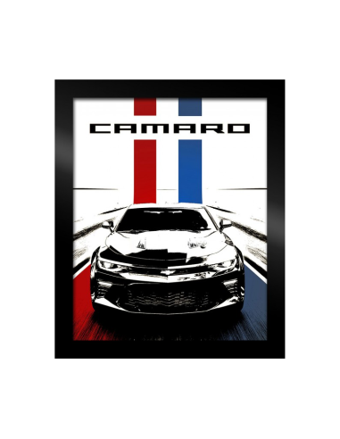 Framed Camaro Canvas - Red/White/Blue prix pour 