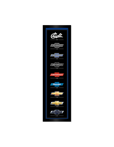 Chevrolet Bowtie Generations Panel Framed Print la chaussure