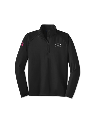 Chevy Cares Men's Breast Cancer Awareness 1/4 Zip Pullover livraison gratuite