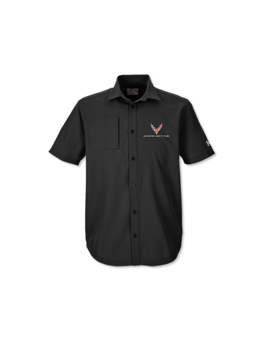 Corvette C8 Men's Under Armour Button Down de l' environnement