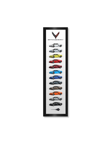 Corvette C8 Color Panel Framed Canvas votre restaurant rapide dans 