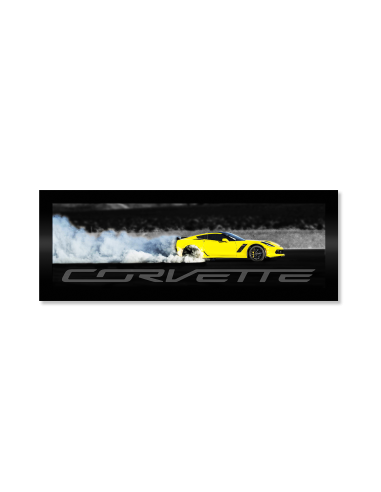 Corvette C6 Z06 Burn Out Framed Canvas Comparez et commandez 