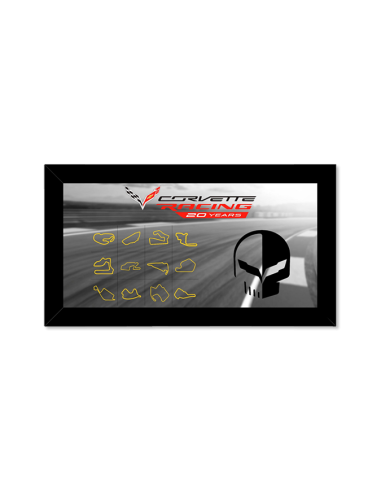 Corvette Racing 20 Years Framed Canvas brillant des détails fins