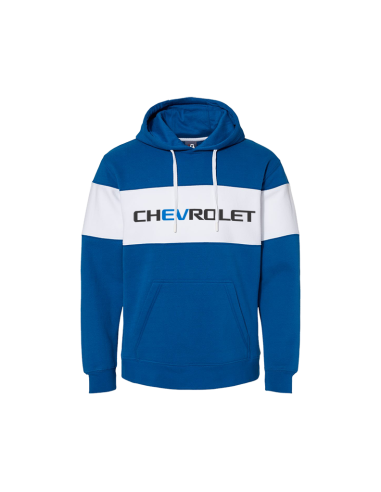 Chevrolet EV Varsity Fleece Colorblock Hooded Sweatshirt Les êtres humains sont 