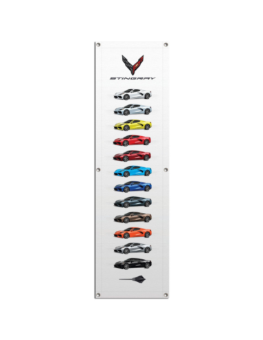 Corvette C8 Color Art Giant Garage Banner de la marque