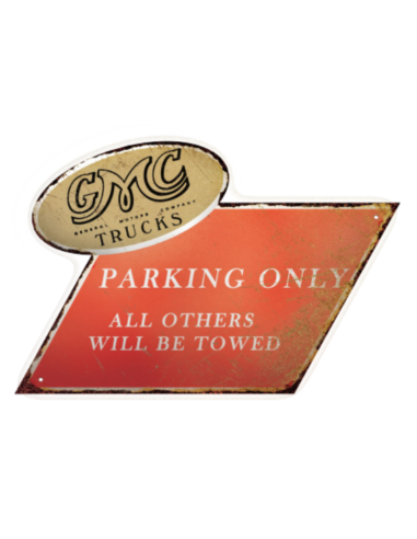 GMC Parking Thick Aluminum Sign destockage