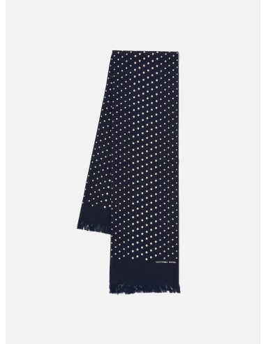 Universal Works Short Scarf in Navy Dot Print outlet