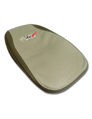 C5 Corvette Arm Rest/Center Console - Shale W/50th Anniversary Logo de l' environnement