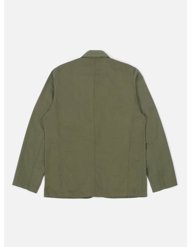 Universal Works Bakers Jacket in Light Olive Twill acheter en ligne