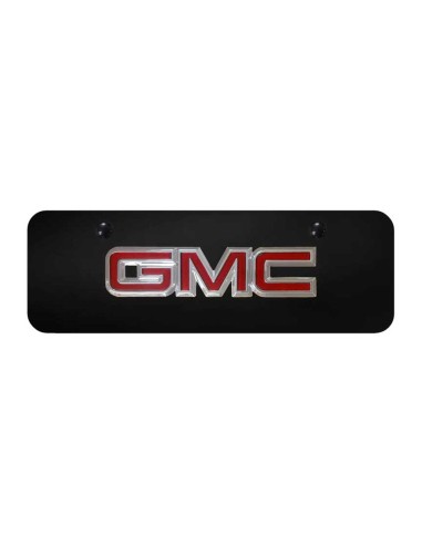 GMC OEM Mini Plate - Chrome on Black de technologie