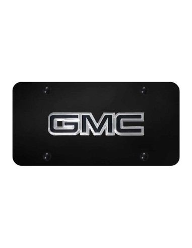 GMC OEM Black License Plate - Chrome on Black Toutes les collections ici