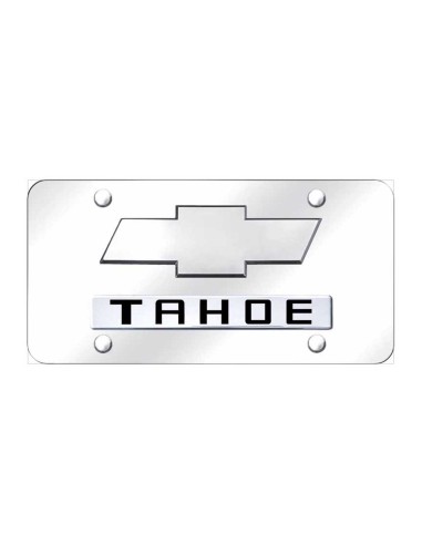 Dual Tahoe (New) License Plate - Chrome on Mirrored l'évolution des habitudes 