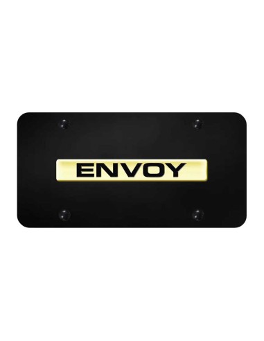 Envoy Name License Plate - Gold on Black store