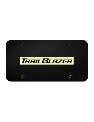 Trailblazer Name License Plate - Gold on Black à prix réduit toute l'année