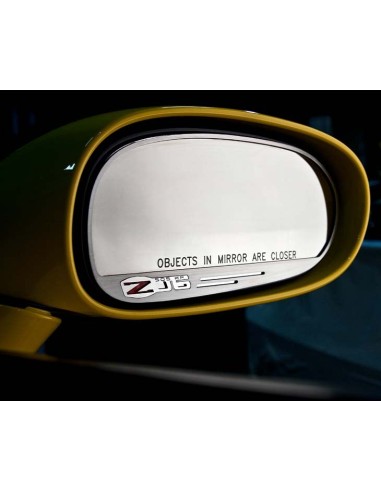 2006-2013 Z06 Corvette - Side View Mirror Trim Z06 505hp Style 2Pc - Brushed Stainless Venez découvrir notre 