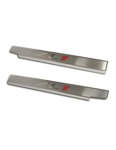 2012-2015 Camaro ZL1 - Executive Series 'ZL1' Door Sills 2Pc - Brushed/Polished Stainless Steel store